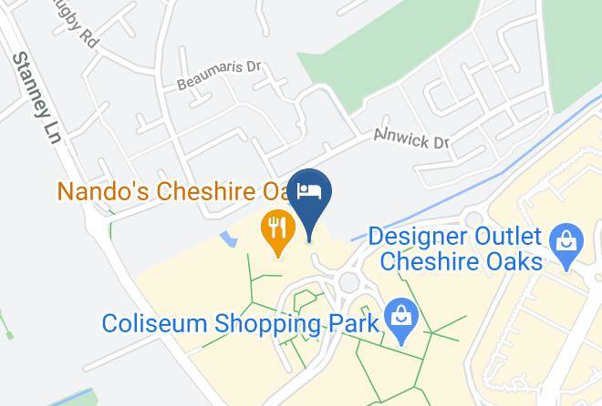 Cheshire - Travelodge Cheshire Oaks Maps