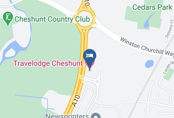 Herts - Travelodge Cheshunt Maps