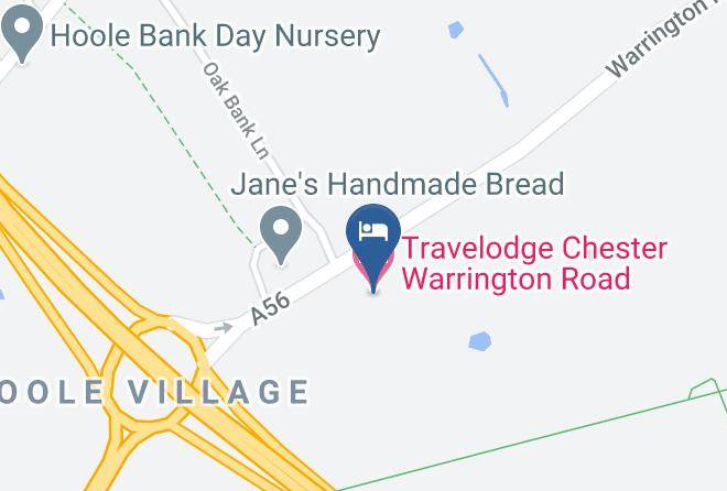 Cheshire - Travelodge Chester Warrington Road Maps