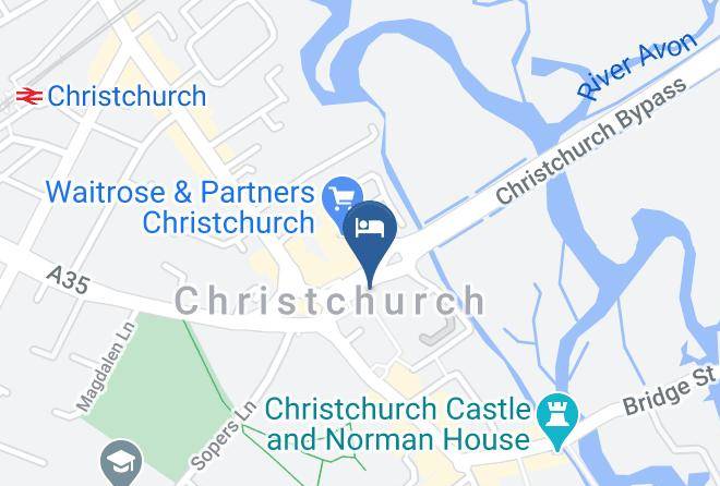 Dorset - Travelodge Christchurch Maps