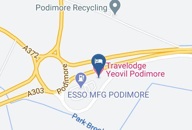 Somerset - Travelodge Yeovil Podimore Maps