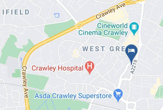 West Sussex - Travelodge Crawley Maps