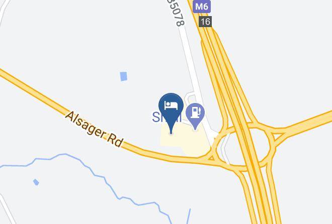 Cheshire East - Travelodge Crewe Barthomley Maps