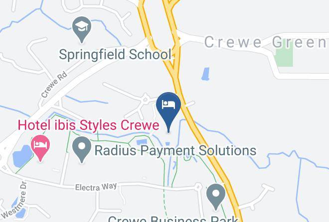 Cheshire East - Travelodge Crewe Maps