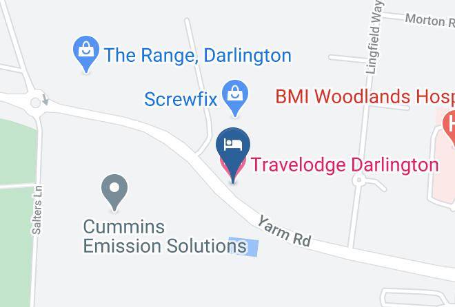 Darlington - Travelodge Darlington Maps