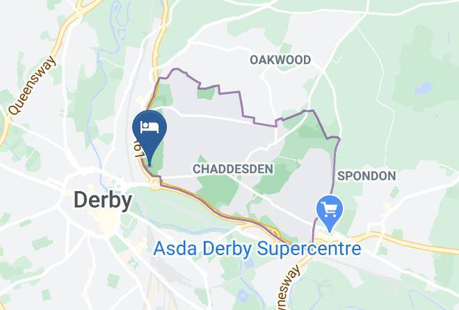 Derby City - Travelodge Derby Cricket Ground Maps