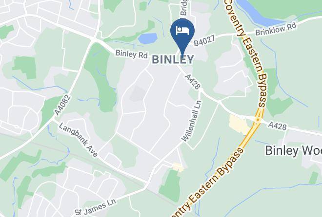 Coventry - Travelodge Coventry Binley Maps