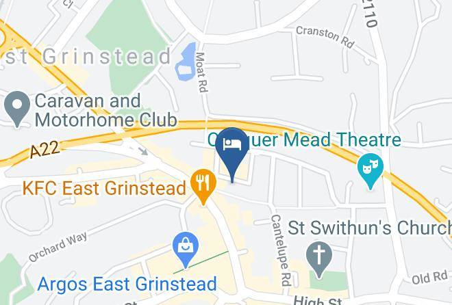 West Sussex - Travelodge East Grinstead Maps