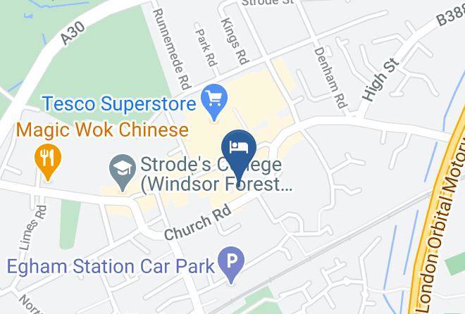 Surrey - Travelodge Egham Maps