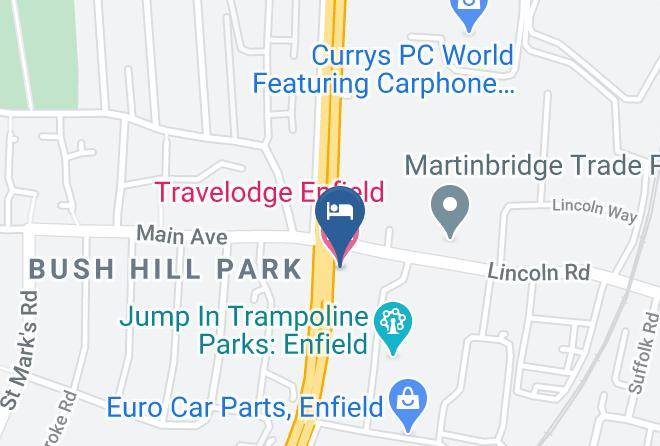 London - Travelodge Enfield Maps