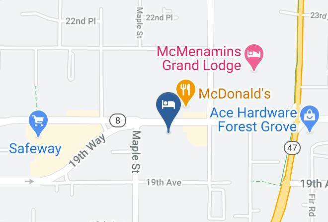 Washington - Travelodge Forest Grove Hillsboro Maps