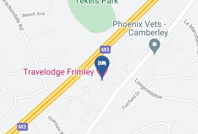 Surrey - Travelodge Frimley Maps
