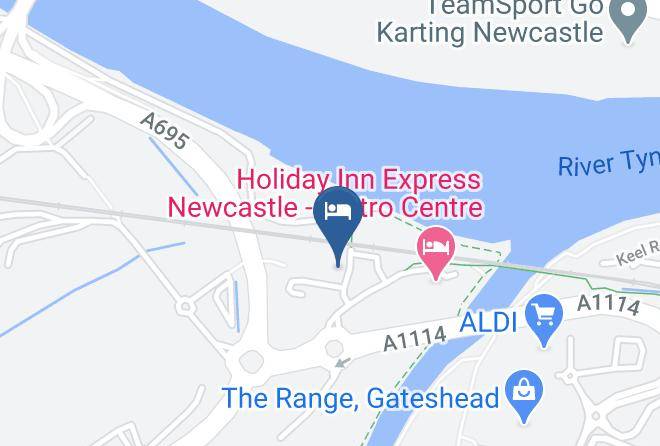 Gateshead - Travelodge Gateshead Maps