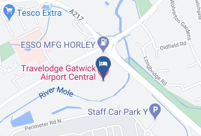West Sussex - Travelodge Gatwick Airport Central Maps