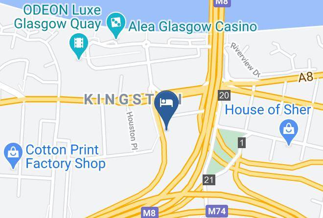 Glasgow City - Travelodge Glasgow Paisley Road Maps