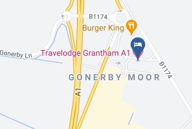 Lincs - Travelodge Grantham A1 Maps