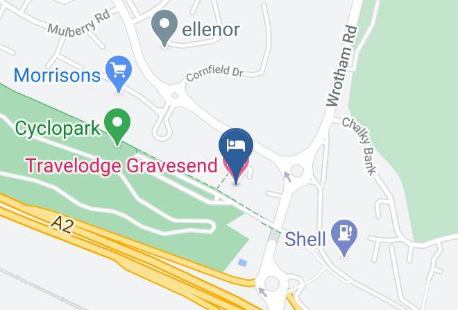 Travelodge Gravesend Hotel Map