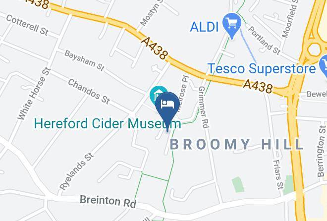 Herefordshire - Travelodge Hereford Maps