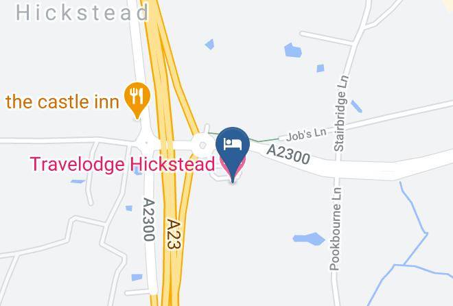 West Sussex - Travelodge Hickstead Maps