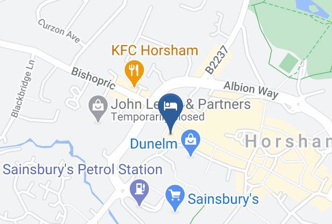 West Sussex - Travelodge Horsham Central Maps