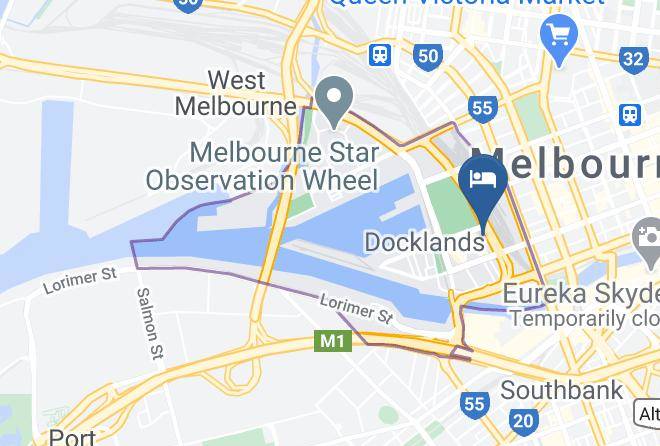 Melbourne - Travelodge Hotel Melbourne Docklands Maps