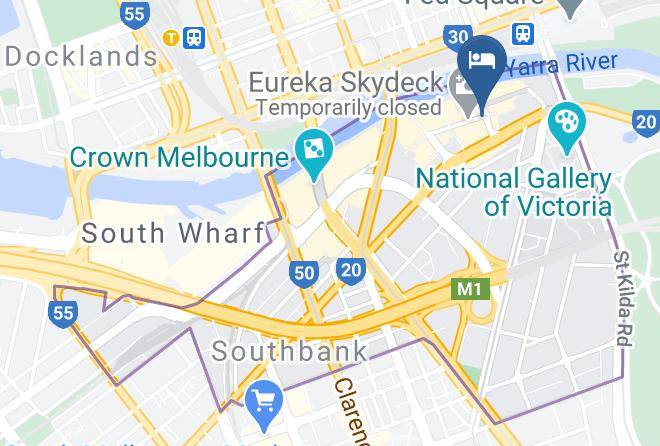 Melbourne - Mercure Melbourne Southbank Maps