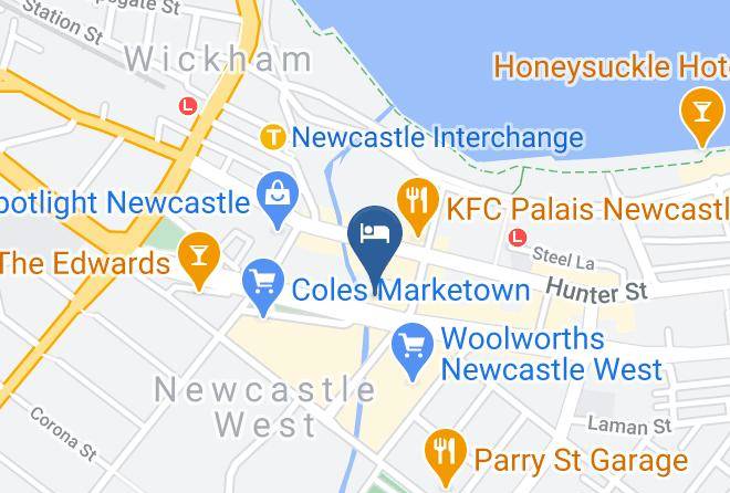 Newcastle - Travelodge Hotel Newcastle Maps