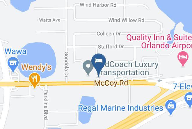 Orange - Days Inn & Suites By Wyndham Orlando Airport Maps