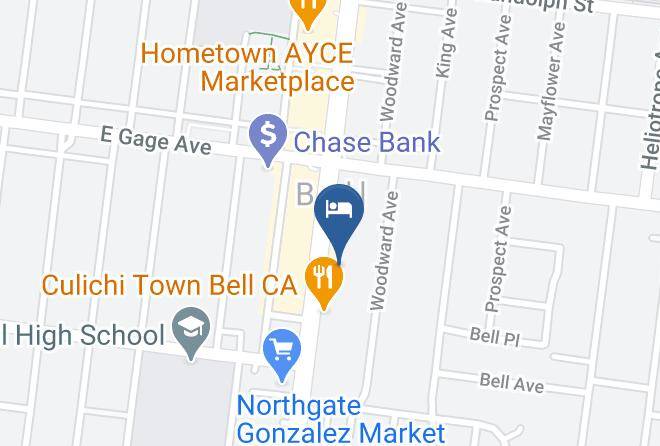 Los Angeles - Travelodge Inn & Suites By Wyndham Bell Los Angeles Area Maps