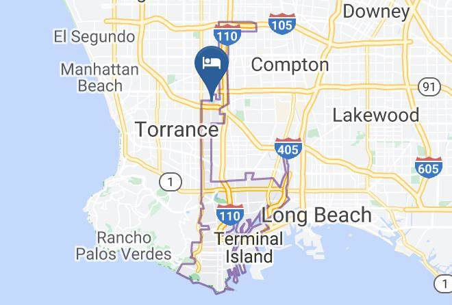 Los Angeles - Travelodge Inn & Suites By Wyndham Gardena Ca Maps