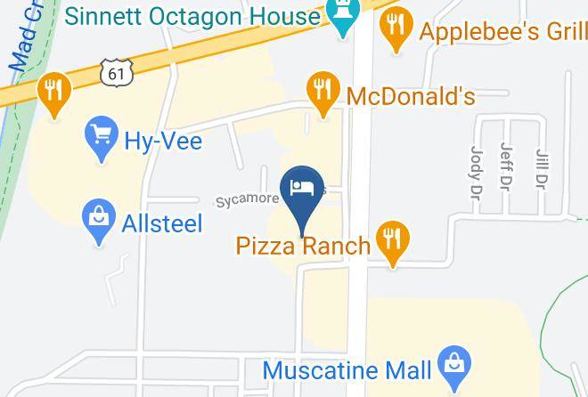 Travelodge Inn & Suites By Wyndham Muscatine Map