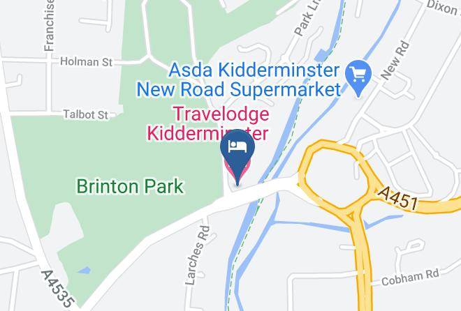 Worcs - Travelodge Kidderminster Maps