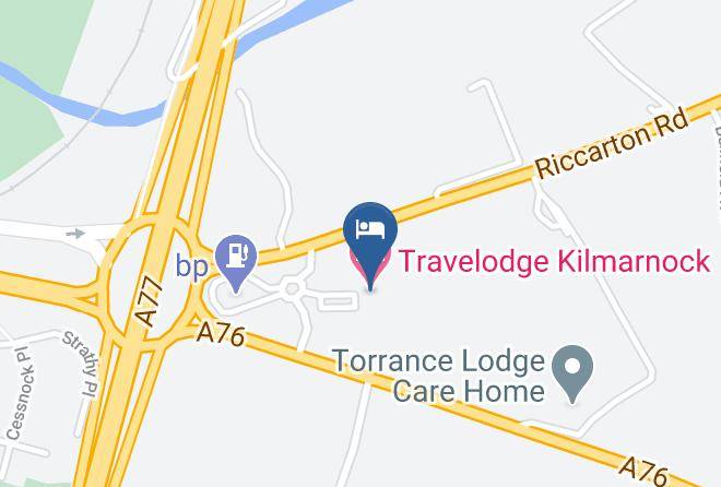 East Ayrshire - Travelodge Kilmarnock Maps