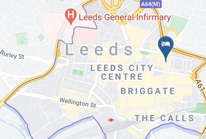 Leeds - Travelodge Leeds Central Vicar Lane Maps