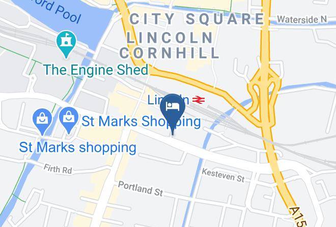 Lincs - Travelodge Lincoln City Centre Maps