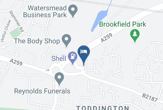 Travelodge Littlehampton Rustington Map