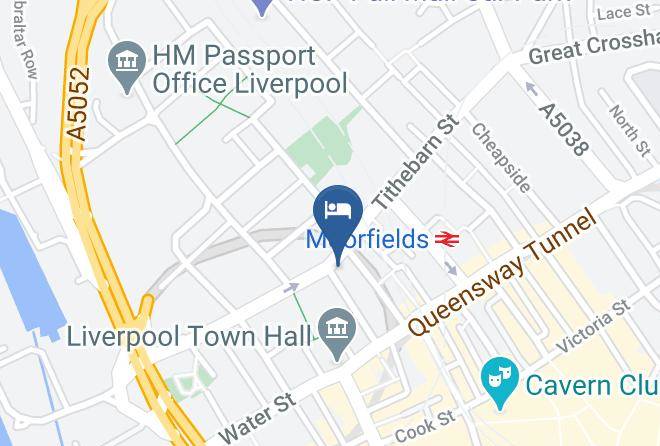 Travelodge Liverpool Central Exchange Street Map