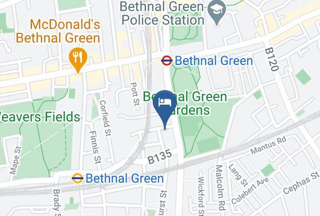 London - Travelodge London Bethnal Green Maps