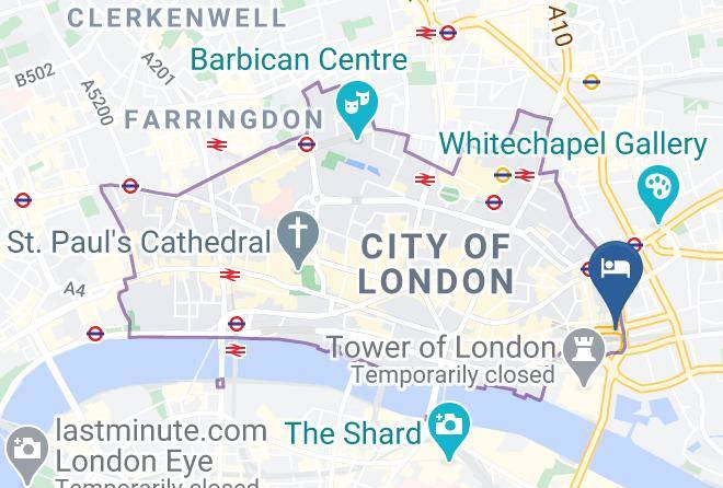 London - Travelodge London Central Tower Bridge Maps