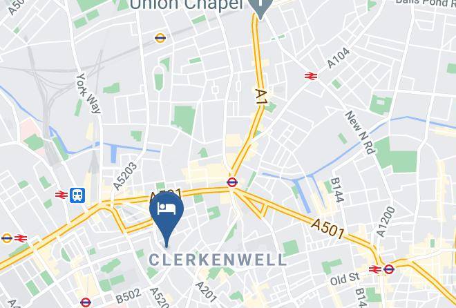 London - Travelodge London Farringdon Maps