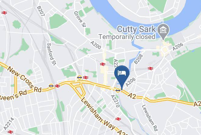 London - Travelodge London Greenwich Maps