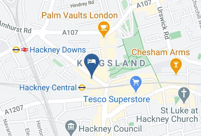 London - Travelodge London Hackney Maps