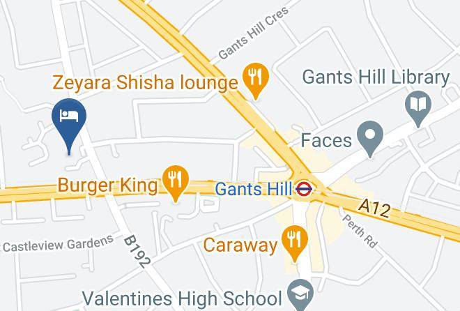 London - Travelodge London Ilford Gants Hill Maps