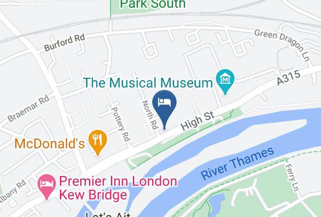 London - Travelodge London Kew Bridge Maps