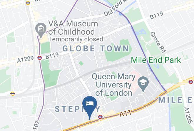 London - Travelodge London Mile End Maps