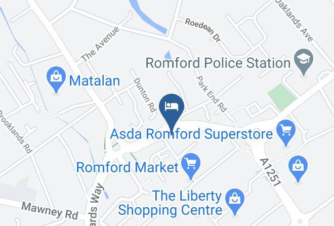 London - Travelodge London Romford Maps