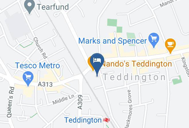 London - Travelodge London Teddington Maps