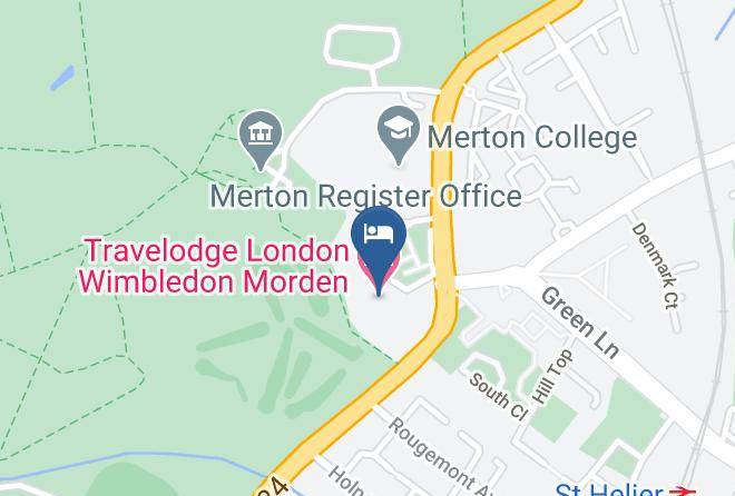 London - Travelodge London Wimbledon Morden Maps