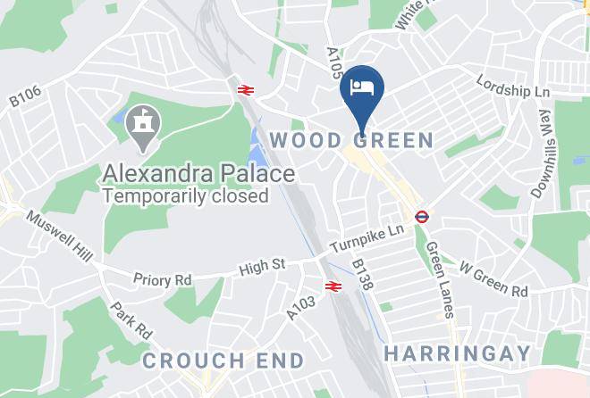 London - Travelodge London Wood Green Maps