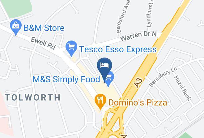 London - Travelodge London Chessington Tolworth Maps